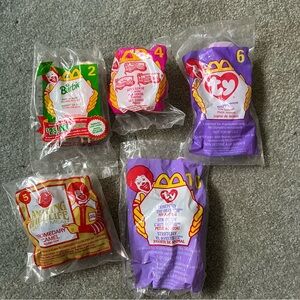 McDonald’s Vintage Happy Meal Lot Of Five Sealed Toys